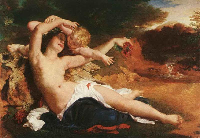Brocky, Karoly Venus and Amor France oil painting art